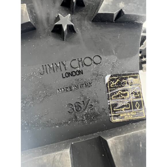 Jimmy Choo Black Clayton Suede Embellished Chelsea Boots - Picture 14 of 15